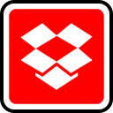 پیش‌نمایش فایل dropbox-128 از پک مربعی پر شده رسانه اجتماعی