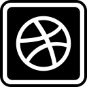 پیش‌نمایش فایل dribbble-146 از پک شبکه های اجتماعی خطی رنگی