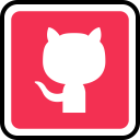 پیش‌نمایش فایل github-123 از پک شبکه های اجتماعی خطی رنگی