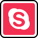 پیش‌نمایش فایل skype-161 از پک شبکه های اجتماعی خطی رنگی