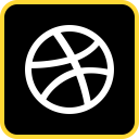 پیش‌نمایش فایل dribbble-148 از پک شبکه های اجتماعی خطی رنگی جلد 2