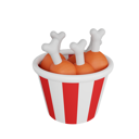 پیش‌نمایش فایل fried-chicken-bucket-6834287 از پک فست فود