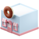 پیش‌نمایش فایل donut-shop-building-6230220 از پک ساختمان