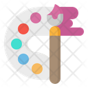پیش‌نمایش فایل color-palette-and-brush-2342370 از پک گرافیک