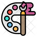 پیش‌نمایش فایل color-palette-and-brush-2342349 از پک گرافیک