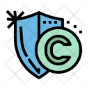 پیش‌نمایش فایل copyright-shield-2342343 از پک گرافیک