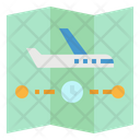 پیش‌نمایش فایل plane-route-2385284 از پک نشانه ایرپلان