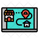 پیش‌نمایش فایل delivery-route-2447899 از پک تحویل غذا