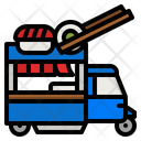 پیش‌نمایش فایل sushi-truck-3921984 از پک کامیون غذا