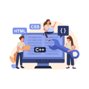 پیش‌نمایش فایل web-developers-working-on-project-6026520 از پک برنامه توسعه