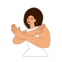 پیش‌نمایش فایل afro-american-woman-gesturing-break-the-bias-5179453 از پک شکستن تعصب