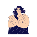 پیش‌نمایش فایل overweight-woman-gesturing-break-discrimination-5179400 از پک شکستن تعصب