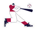 پیش‌نمایش فایل baseball-player-hitting-the-ball-5378792 از پک مجموعه ورزشکاران