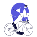 پیش‌نمایش فایل cyclist-male-rushes-on-a-bicycle-5378797 از پک مجموعه ورزشکاران