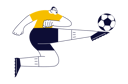 پیش‌نمایش فایل soccer-player-man-serving-ball-5378785 از پک مجموعه ورزشکاران