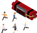 پیش‌نمایش فایل business-crisis-and-deadline-5374784 از پک کسب‌وکار ایزومتریک