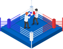 پیش‌نمایش فایل businessmen-fighting-on-boxing-ring-5374788 از پک کسب‌وکار ایزومتریک