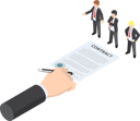 پیش‌نمایش فایل signing-contract-5374789 از پک کسب‌وکار ایزومتریک
