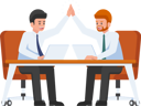 پیش‌نمایش فایل businessman-giving-high-five-to-each-other-5397209 از پک کسب و کار