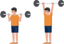 پیش‌نمایش فایل standing-barbell-shoulder-press-5422314 از پک مجموعه ورزش و تمرین ۱