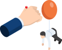 پیش‌نمایش فایل businessman-eliminate-business-rivalry-5436651 از پک مجموعه مفهوم کسب‌وکار ایزومتریک