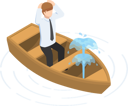 پیش‌نمایش فایل businessman-panic-about-business-crisis-5436643 از پک مجموعه مفهوم کسب‌وکار ایزومتریک