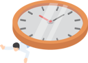 پیش‌نمایش فایل businessman-trapped-in-time-deadline-5436639 از پک مجموعه مفهوم کسب‌وکار ایزومتریک