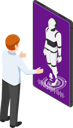 پیش‌نمایش فایل businessman-talking-with-ai-robot-in-smartphone-5524255 از پک فعالیت‌های کسب‌وکار