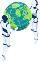 پیش‌نمایش فایل ai-robot-holding-earth-planet-in-hands-5567683 از پک فعالیت‌های کسب‌وکار