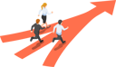 پیش‌نمایش فایل business-team-working-towards-same-target-5565429 از پک کسب‌وکار ایزومتریک