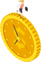 پیش‌نمایش فایل time-is-money-5565431 از پک کسب‌وکار ایزومتریک