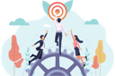 پیش‌نمایش فایل business-team-working-on-goal-achievement-5618179 از پک موفقیت کسب وکار
