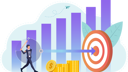 پیش‌نمایش فایل businessman-hitting-business-target-5618168 از پک موفقیت کسب وکار