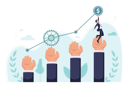 پیش‌نمایش فایل businessman-reaching-towards-through-helping-hands-5618174 از پک موفقیت کسب وکار