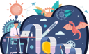 پیش‌نمایش فایل businessman-writing-creative-content-5618170 از پک موفقیت کسب وکار