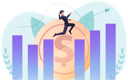 پیش‌نمایش فایل successful-businessman-jumping-across-hurdle-5618173 از پک موفقیت کسب وکار