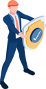 پیش‌نمایش فایل business-protection-security-and-insurance-5632017 از پک مجموعه مفهوم کسب‌وکار ایزومتریک