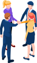 پیش‌نمایش فایل business-team-5632010 از پک مجموعه مفهوم کسب‌وکار ایزومتریک