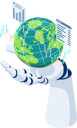 پیش‌نمایش فایل ai-artificial-intelligence-analysis-stock-market-data-around-the-world-5690701 از پک مجموعه مفهوم کسب‌وکار ایزومتریک