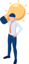 پیش‌نمایش فایل businessman-with-idea-5690704 از پک مجموعه مفهوم کسب‌وکار ایزومتریک