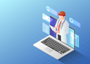 پیش‌نمایش فایل online-medical-consultation-5695148 از پک فعالیت‌های کسب‌وکار