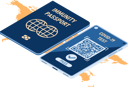 پیش‌نمایش فایل digital-vaccination-certificate-for-covid-19-5717128 از پک مجموعه مفهوم کسب‌وکار ایزومتریک
