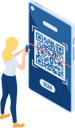 پیش‌نمایش فایل qr-payment-5717135 از پک مجموعه مفهوم کسب‌وکار ایزومتریک