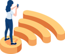 پیش‌نمایش فایل wireless-communication-5717134 از پک مجموعه مفهوم کسب‌وکار ایزومتریک