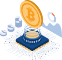 پیش‌نمایش فایل bitcoin-mining-5799558 از پک مجموعه مفهوم کسب‌وکار ایزومتریک