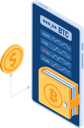 پیش‌نمایش فایل cryptocurrency-digital-wallet-5799549 از پک مجموعه مفهوم کسب‌وکار ایزومتریک
