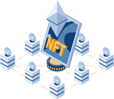 پیش‌نمایش فایل nft-non-fungible-tokens-5799551 از پک مجموعه مفهوم کسب‌وکار ایزومتریک