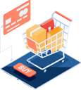 پیش‌نمایش فایل online-shopping-5799552 از پک مجموعه مفهوم کسب‌وکار ایزومتریک