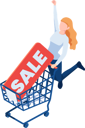 پیش‌نمایش فایل online-shopping-sale-5799554 از پک مجموعه مفهوم کسب‌وکار ایزومتریک