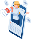 پیش‌نمایش فایل online-social-media-marketing-5799555 از پک مجموعه مفهوم کسب‌وکار ایزومتریک